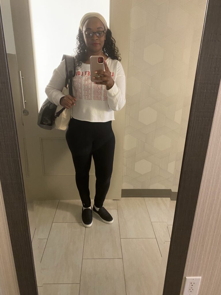 on trip to LA packing light