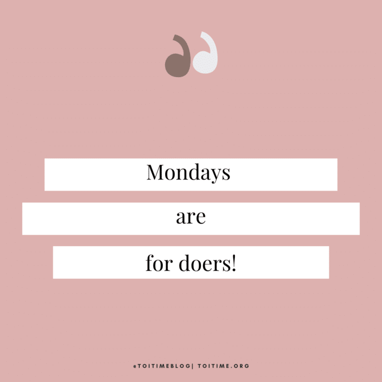 Monday Motivation: Taking the First Step