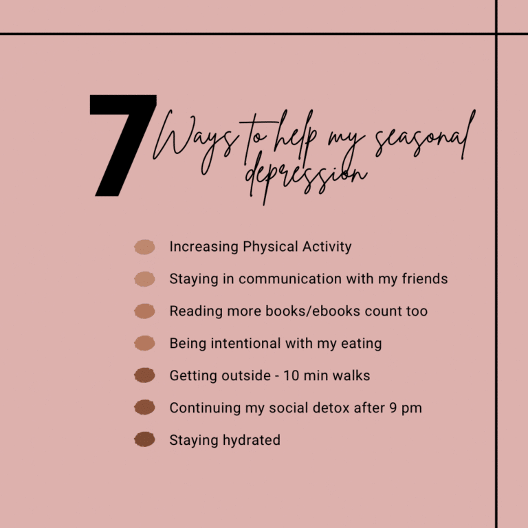 My Personal Seasonal Depression Tips